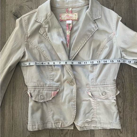 Vintage Y2K Grey & Pink Blazer Jacket Size S - Picture 6 of 8